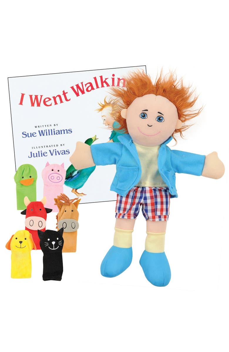 Kaplan Early Learning Company I Went Walking Story Set and Book, Main, color, Multicolored