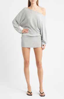 Bella Venice The Izzy Off the Shoulder Long Sleeve Sweater Minidress