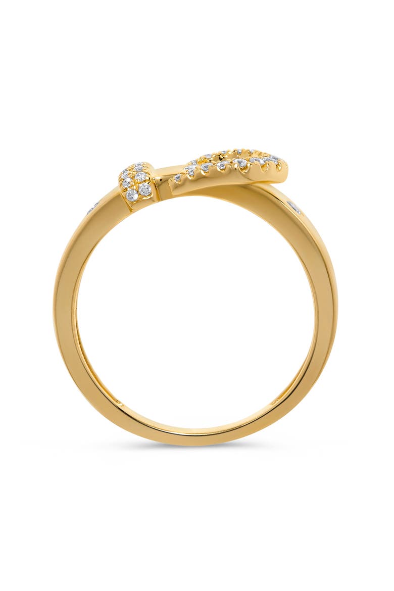 Diamond Belt Buckle Ring, Alternate, color, YELLOW GOLD
