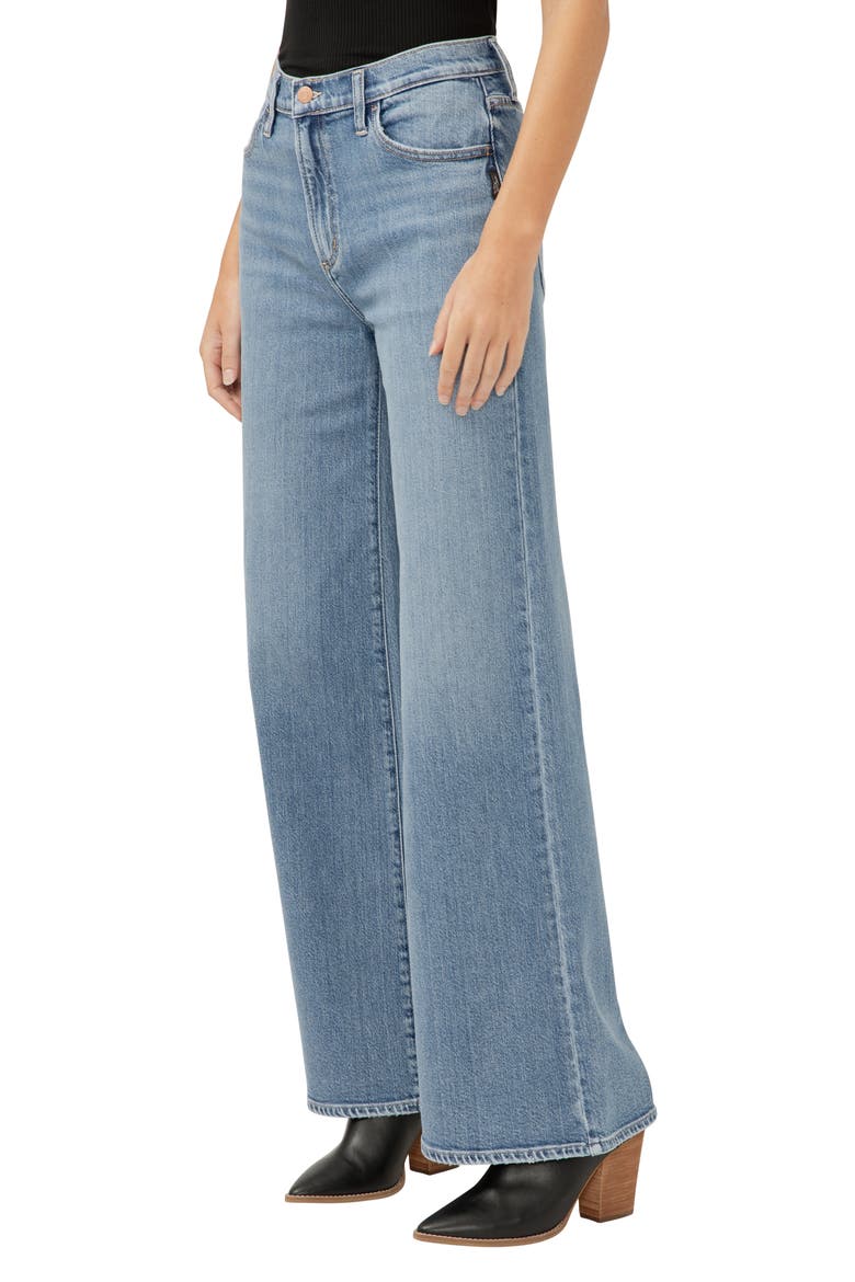 Highly Desirable High Waist Wide Leg Jeans, Alternate, color, INDIGO