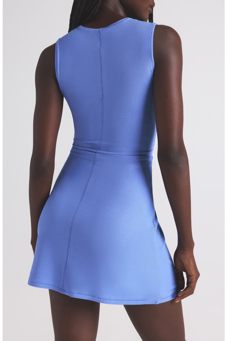 Soft Lounge V-Neck Tank Minidress, Alternate, color, CIELO