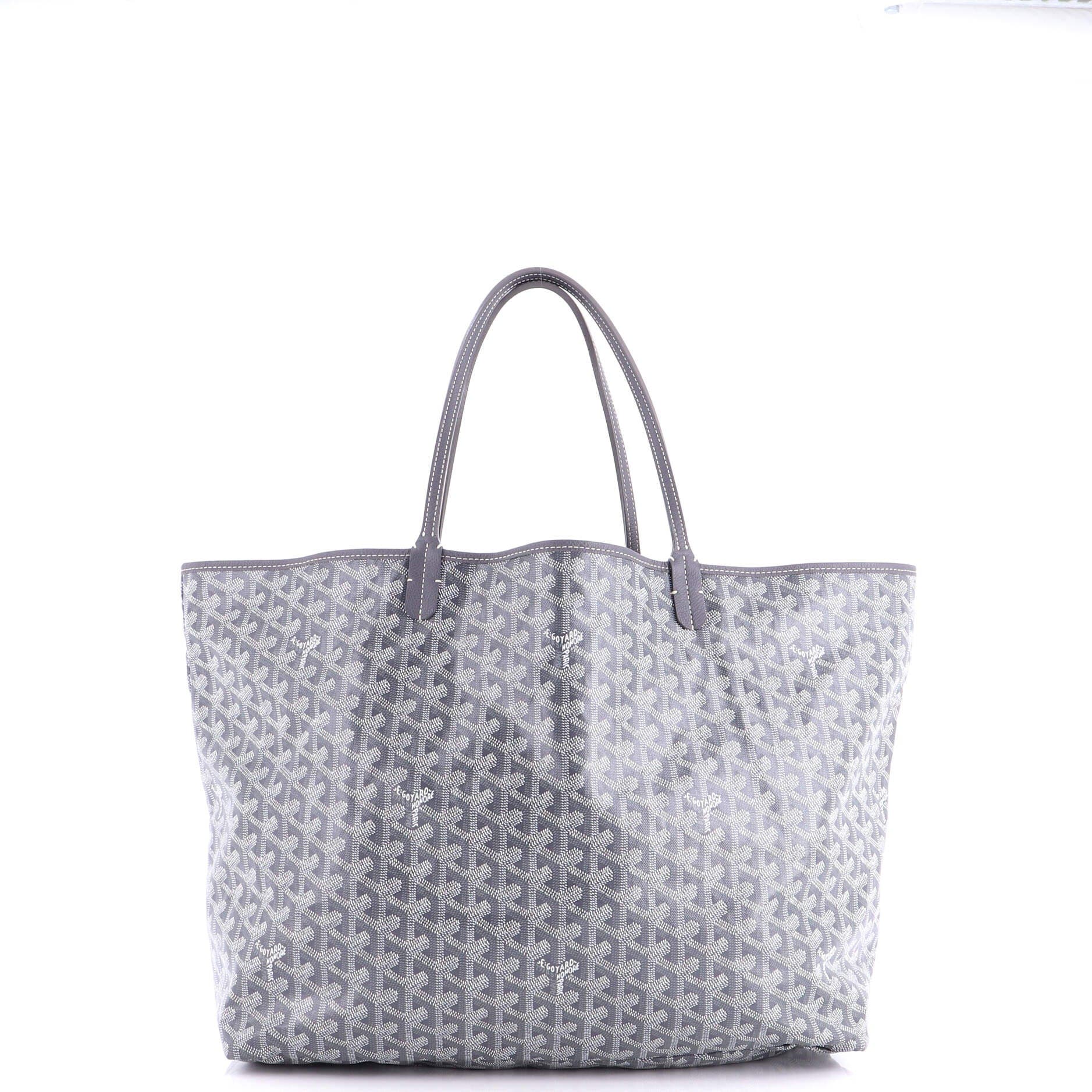 Pre-Owned Goyard Saint Louis Tote Coated Canvas GM, Alternate, color, Gray