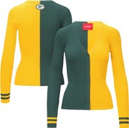 STAUD Women's STAUD Green/Gold Green Bay Packers Cargo Sweater