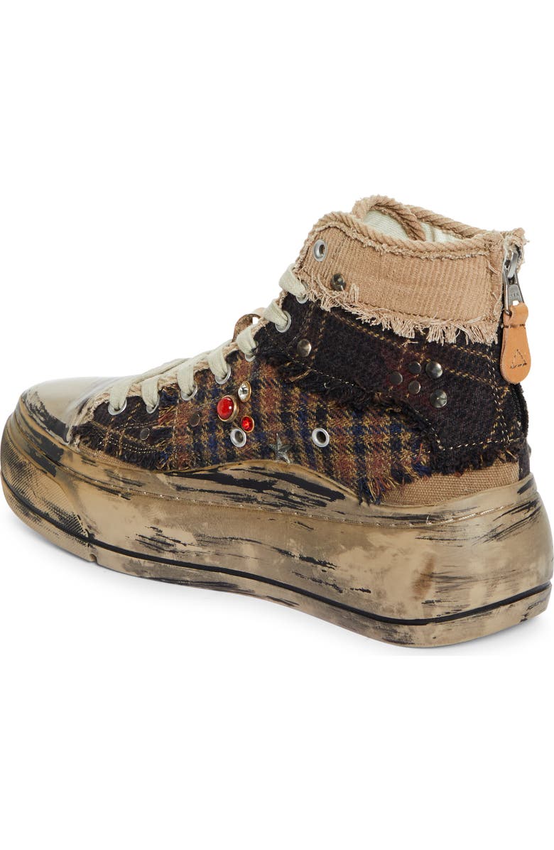 R13 Platform High Top Sneaker, Alternate, color,