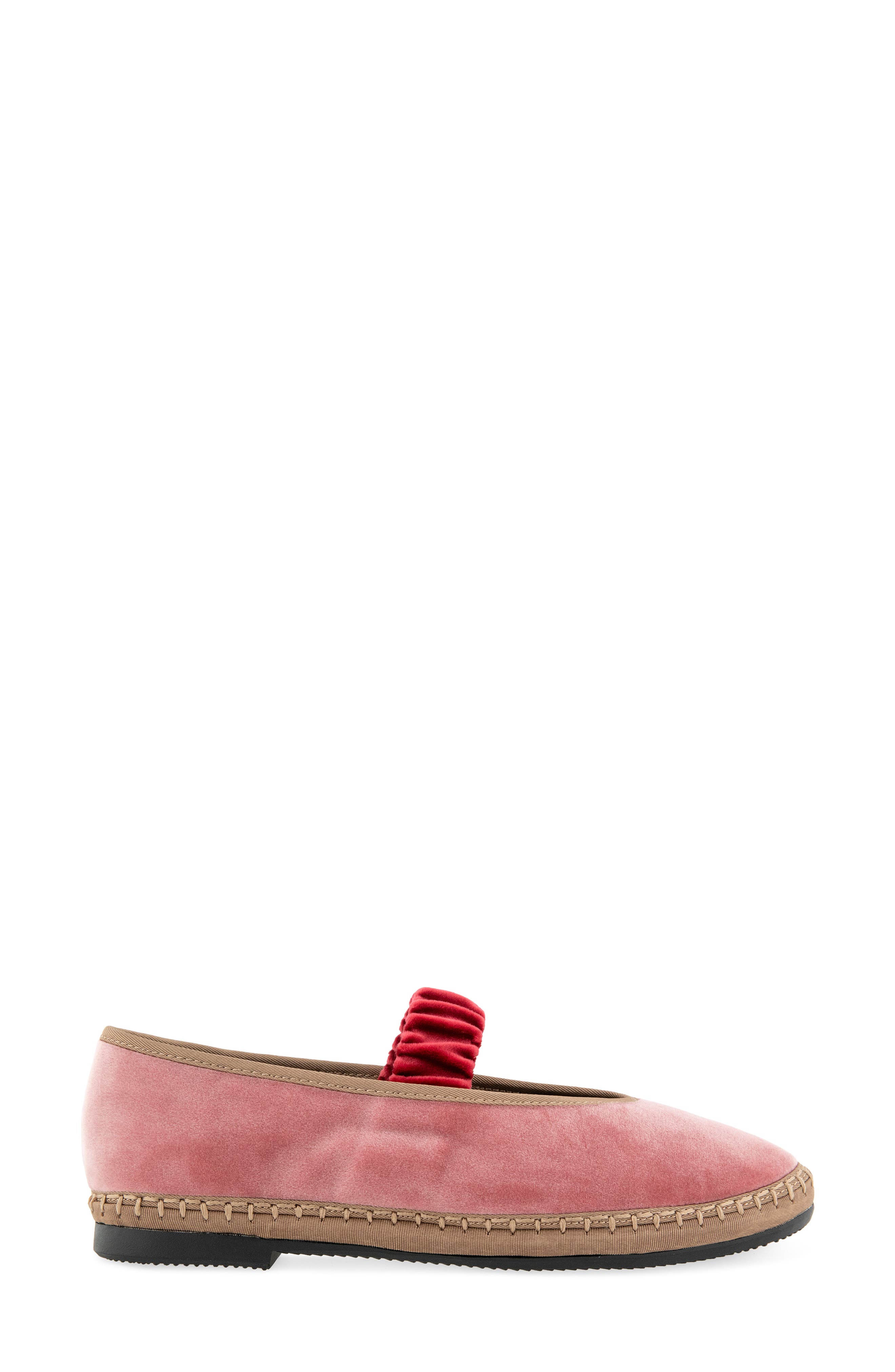 Fiona Mary Jane Flat, Alternate, color, ROSE