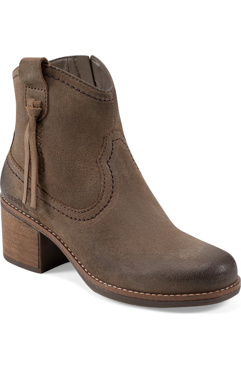 Earth<sup>®</sup> Irene Block Heel Zip Bootie, Main, color, Brown