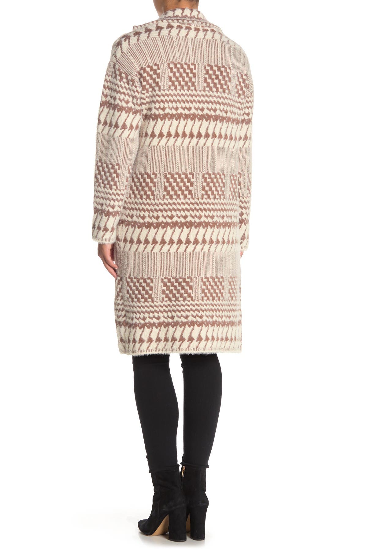 Notch Collar Printed Sweater - image 2
