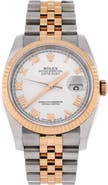 Pre-Owned Rolex Oyster Perpetual Datejust Automatic Watch Stainless Steel and Rose Gold 36