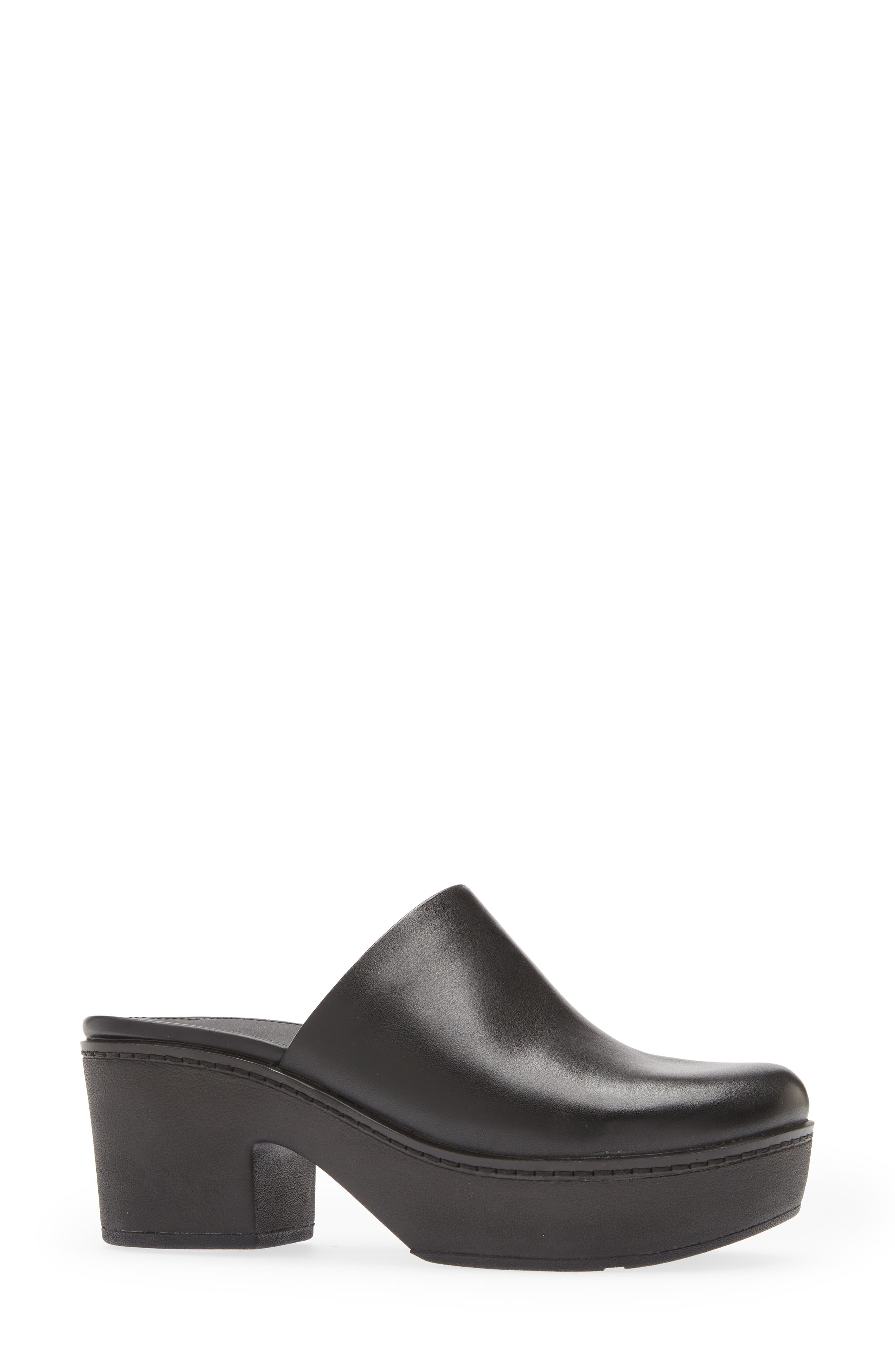 FitFlop Pilar Leather Platform Mule, Alternate, color, 