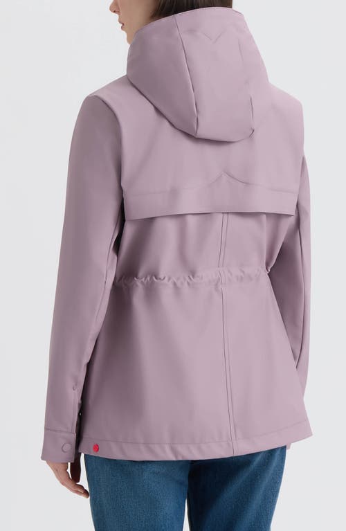 Hunter Abbey Short Rubberized Rain Jacket In Purple