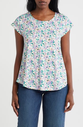 Bobeau Crossback T-shirt In White