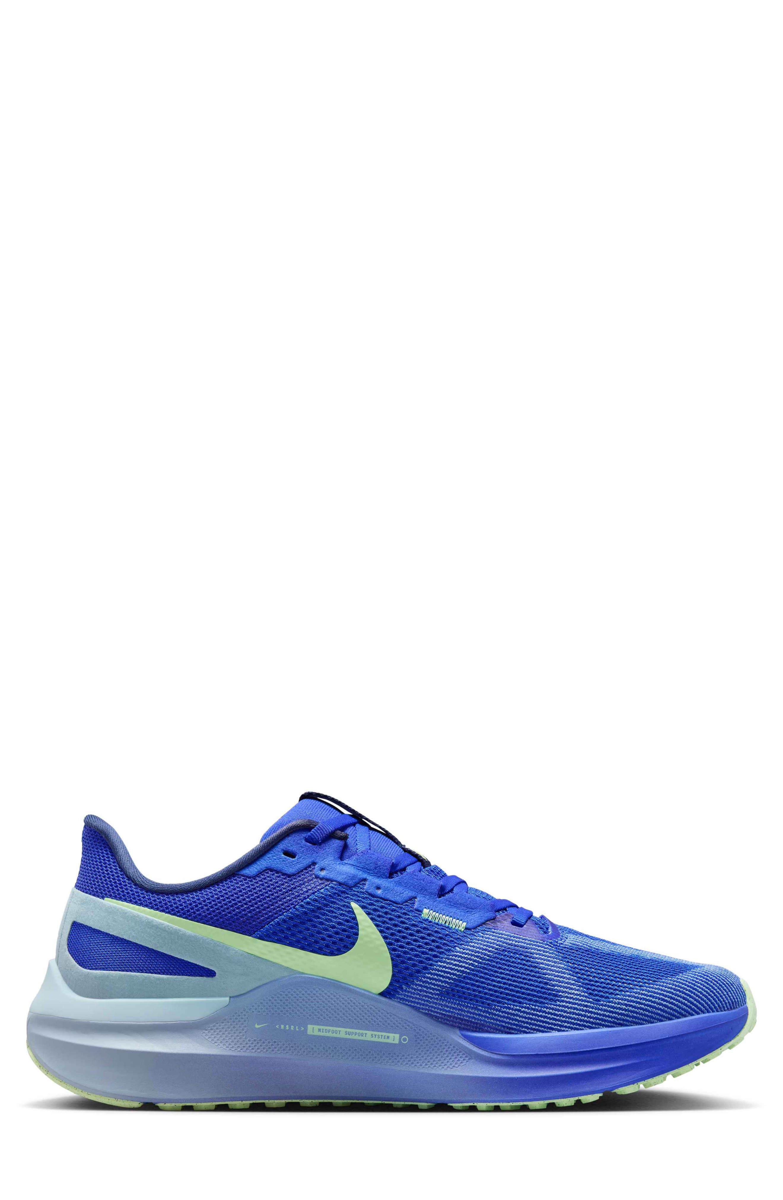 Air Zoom Structure 25 Running Shoe, Alternate, color, HYPER ROYAL/ MIDNIGHT NAVY