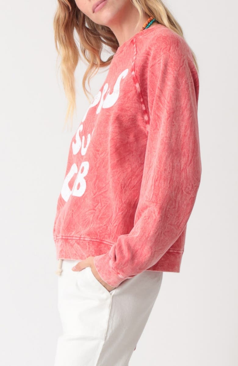 Electric & Rose Ronan Pima Cotton & Modal Sweatshirt, Alternate, color, Cherry