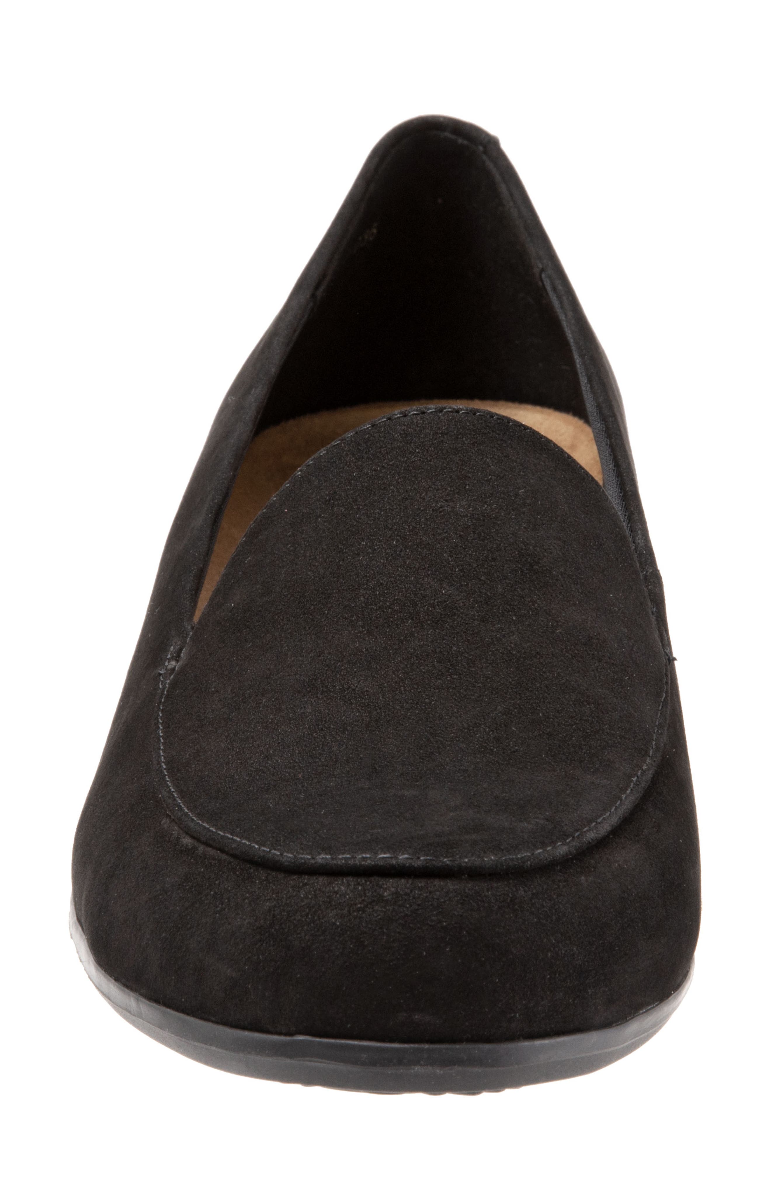 Trotters Monarch Loafer, Alternate, color, Black Suede