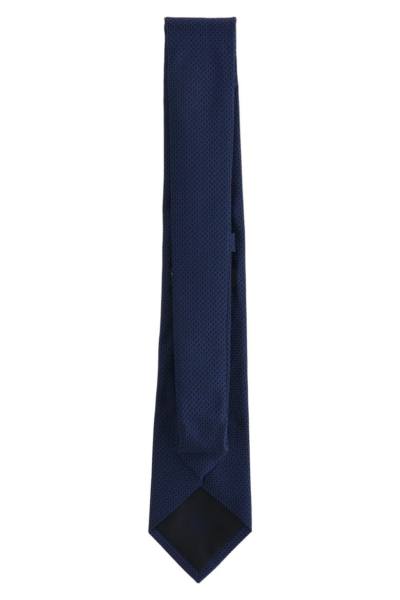 Solid Neat Tie, Alternate, color, NAVY