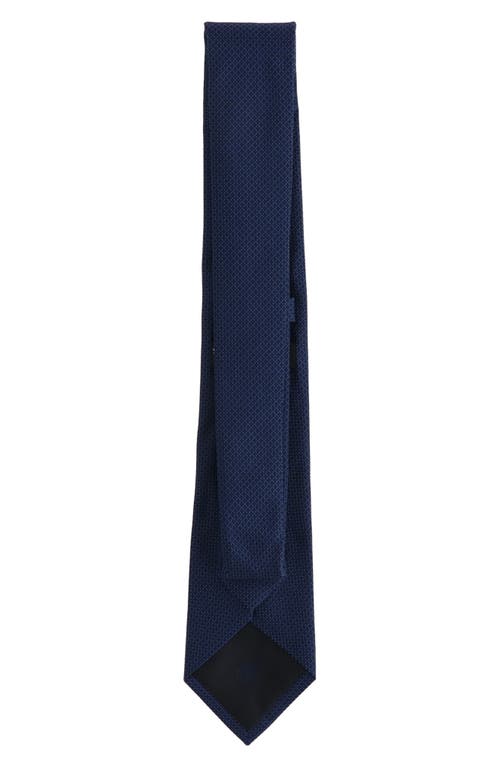 Scotch & Soda Solid Neat Tie In Blue