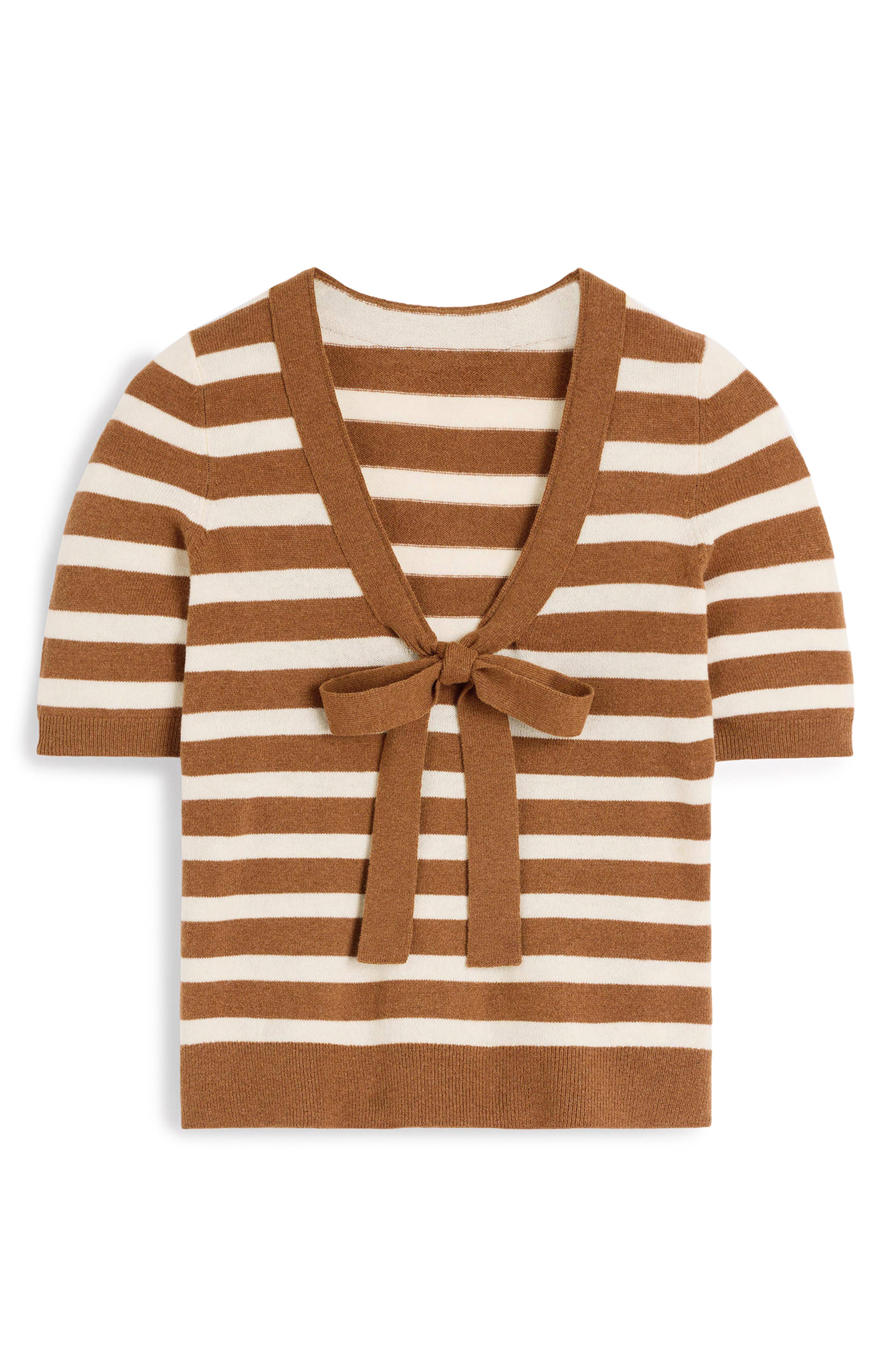 selected GINGERBREAD, IVORY STRIPE