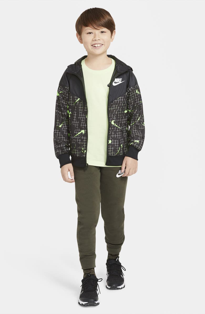 Nike Sportswear Kids' Glow In The Dark Windrunner Jacket, Alternate, color,