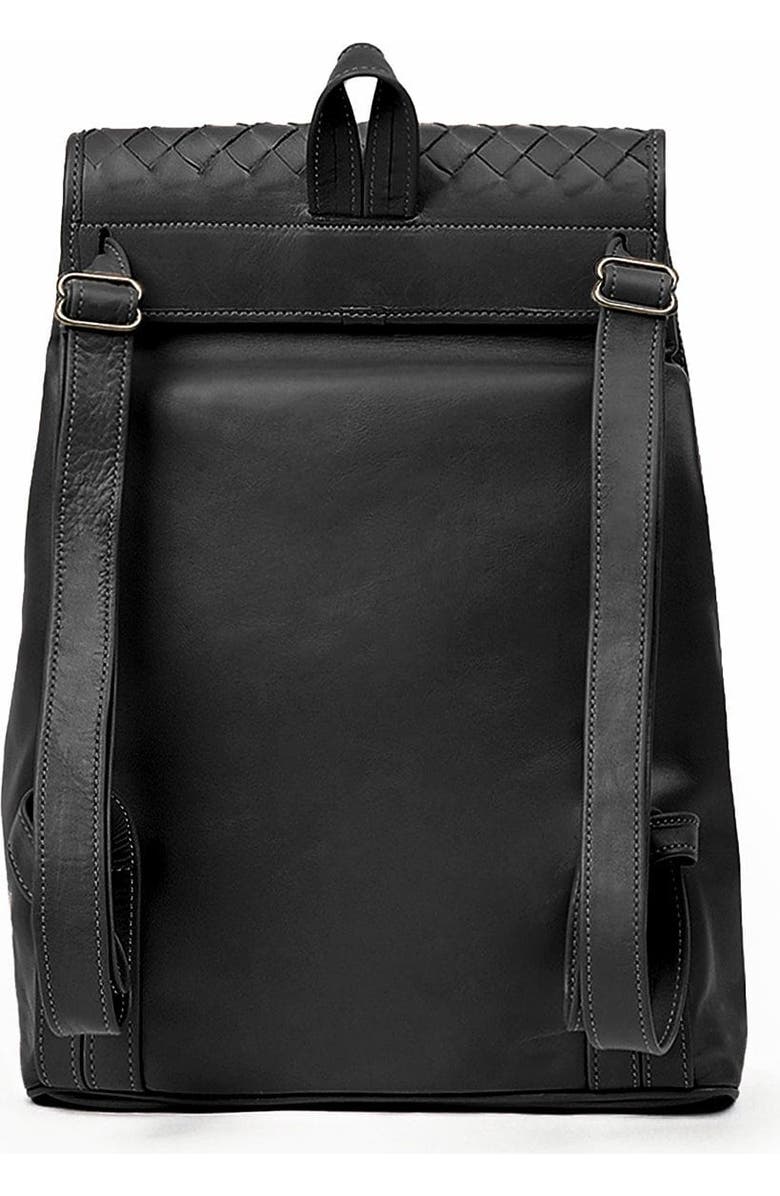 Deux Mains Woven Backpack, Alternate, color, Black