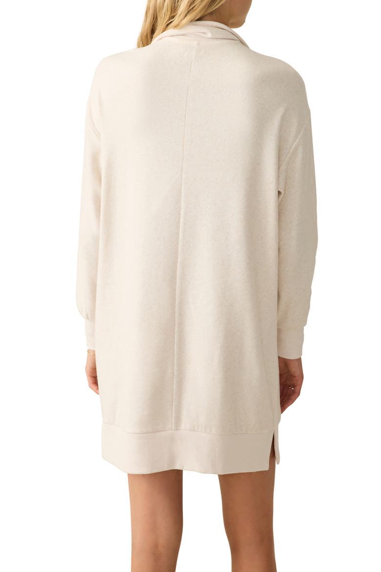 Legent Quarter Zip Long Sleeve Minidress, Alternate, color, OFF WHITE