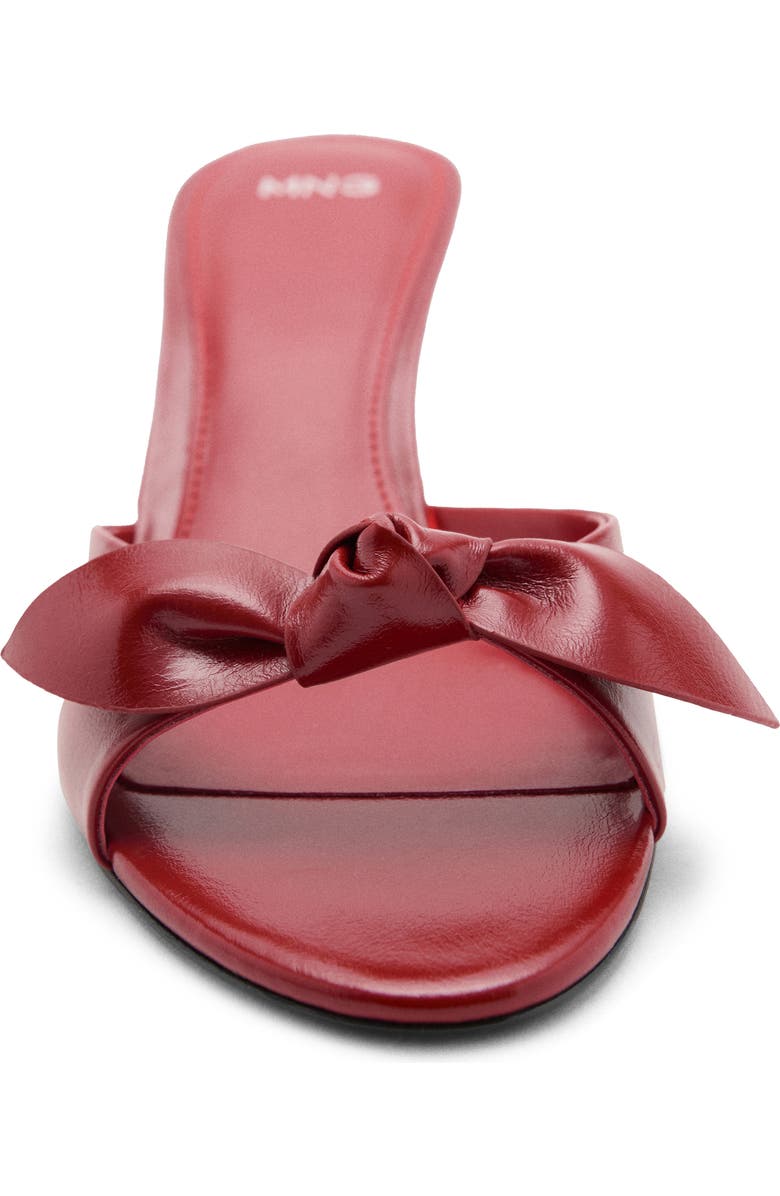 MANGO Bow Strap Sandal, Alternate, color, Red