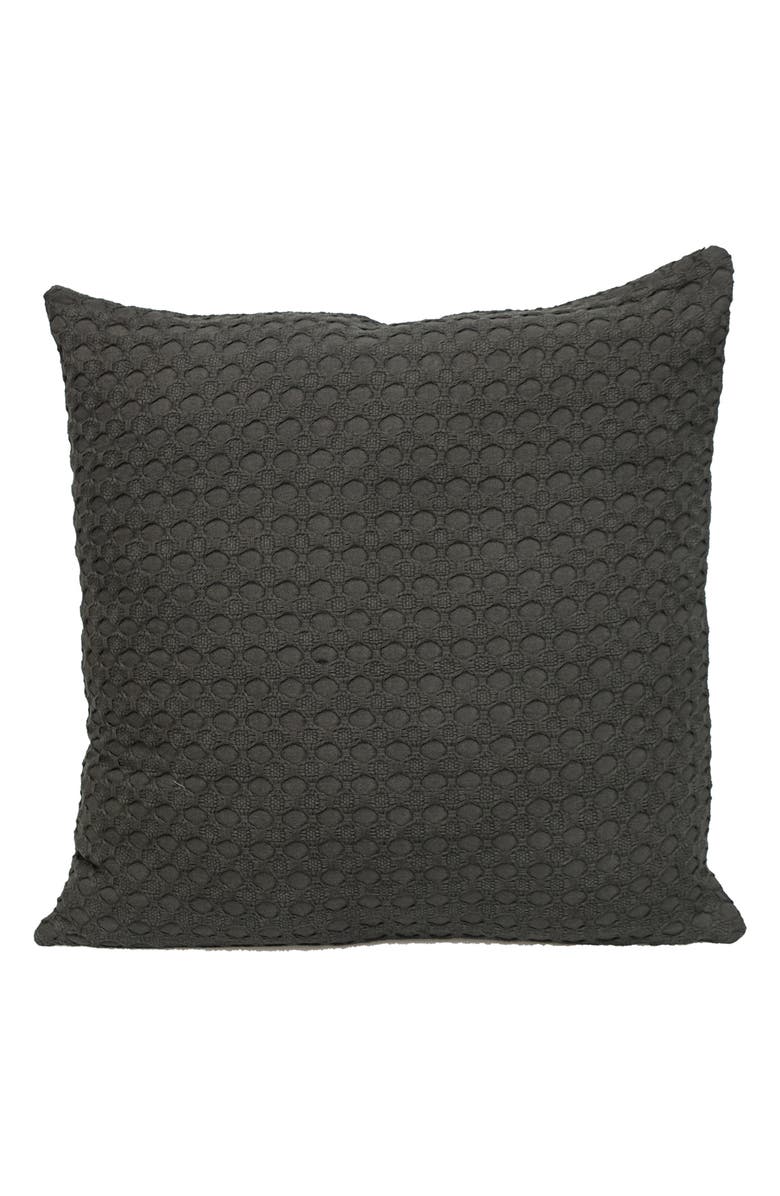 PARKLAND COLLECTION Embroidered Throw Pillow, Main, color, Gray