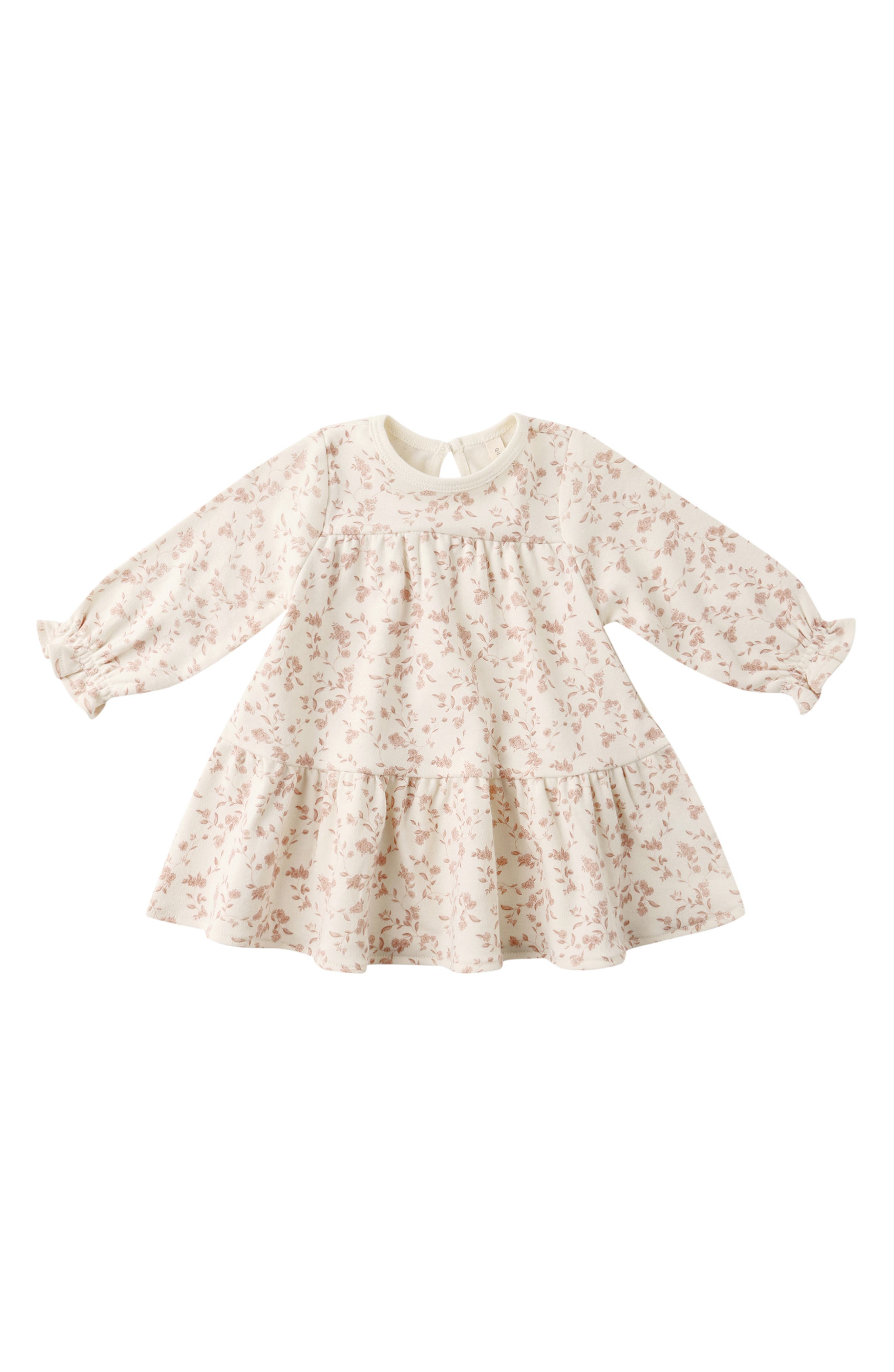 Garden Print Organic Cotton Tiered Dress