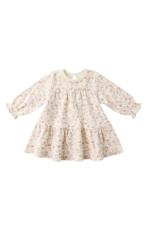 Garden Print Organic Cotton Tiered Dress (Baby)