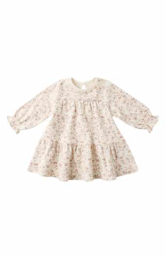 Garden Print Organic Cotton Tiered Dress