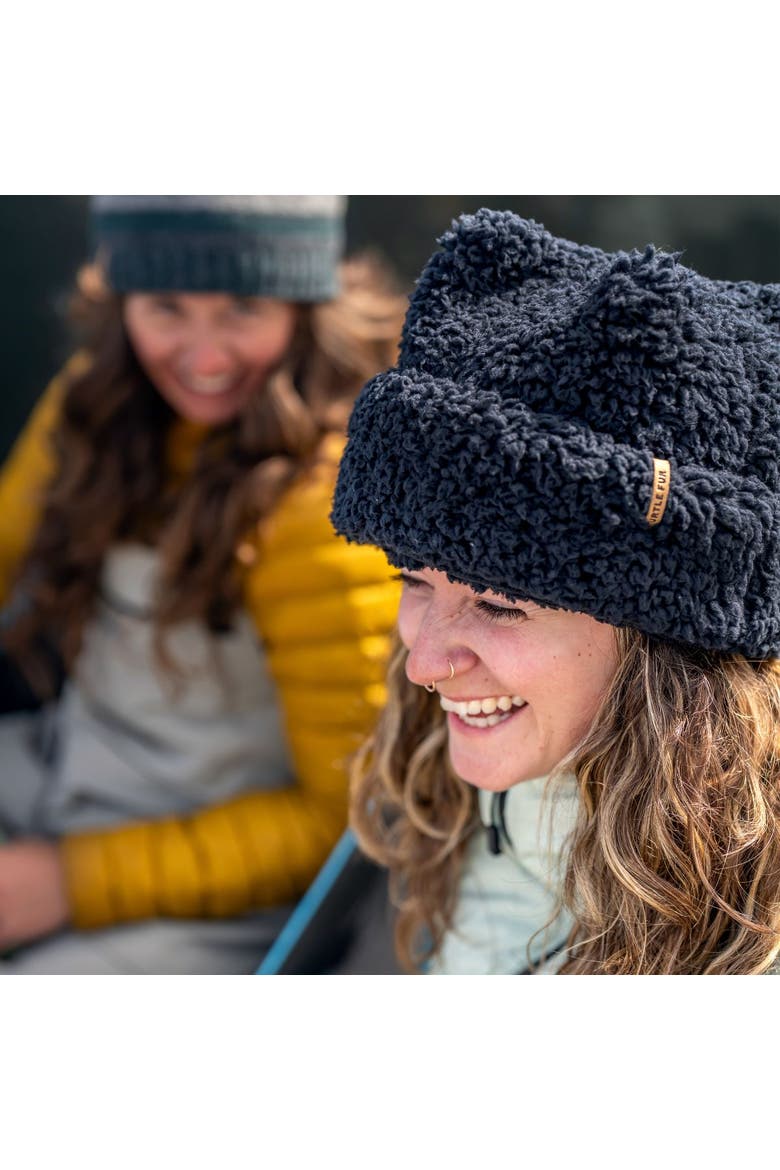 Quad Four Point Fleece Hat, Alternate, color, Dusty Rose