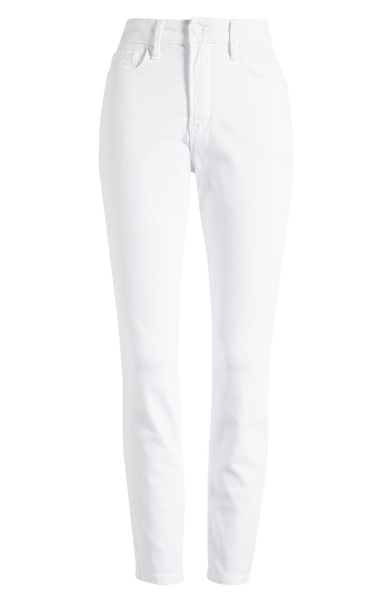Good American Good Legs Skinny Crop Jeans, Alternate, color, White001
