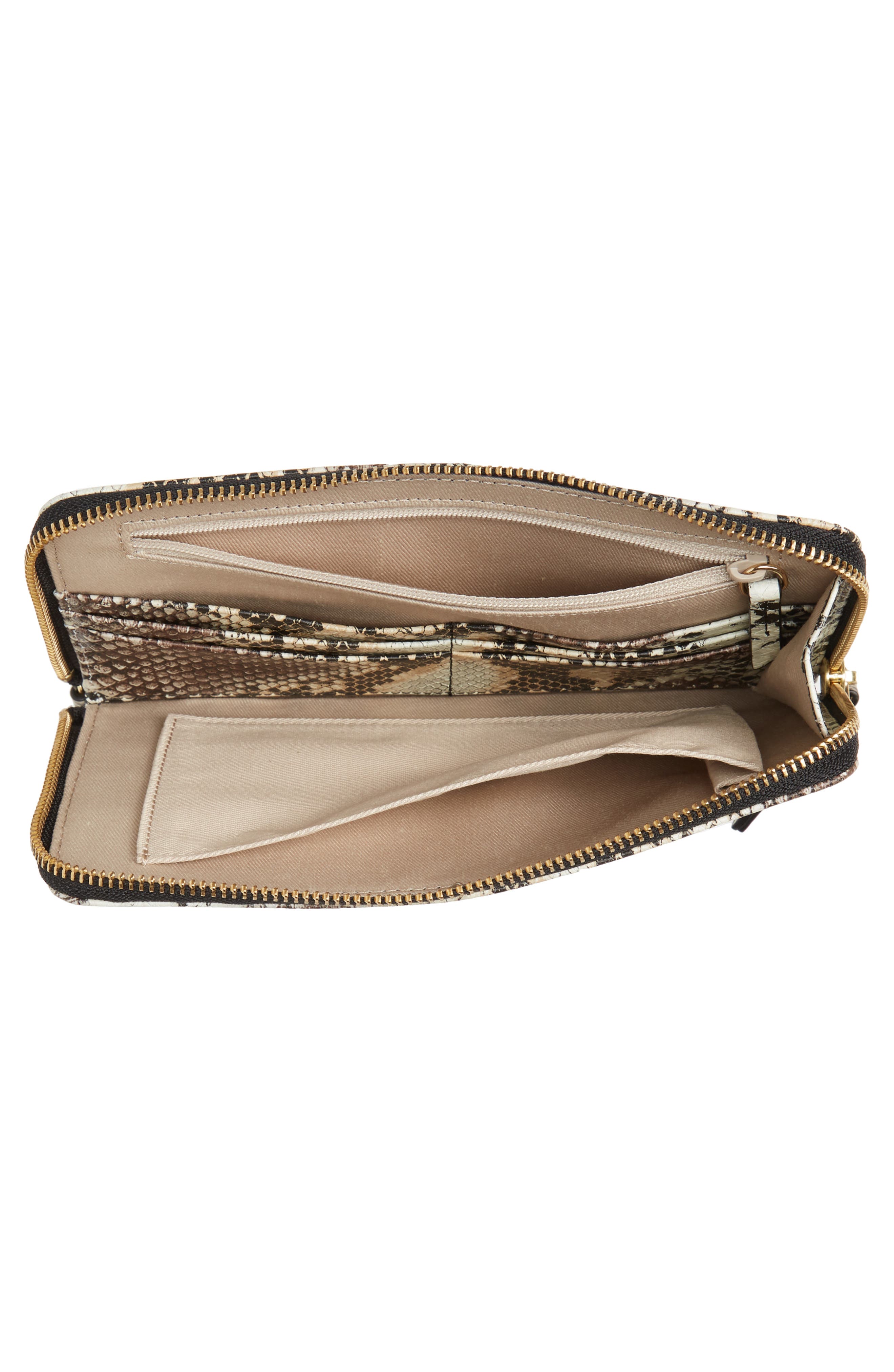 Nordstrom Amal Snakeskin Print Leather Clutch, Alternate, color, 