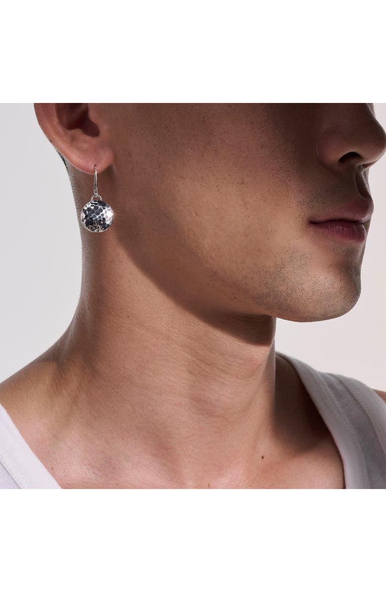 John Hardy Palu Dot Drop Earrings, Alternate, color, Silver