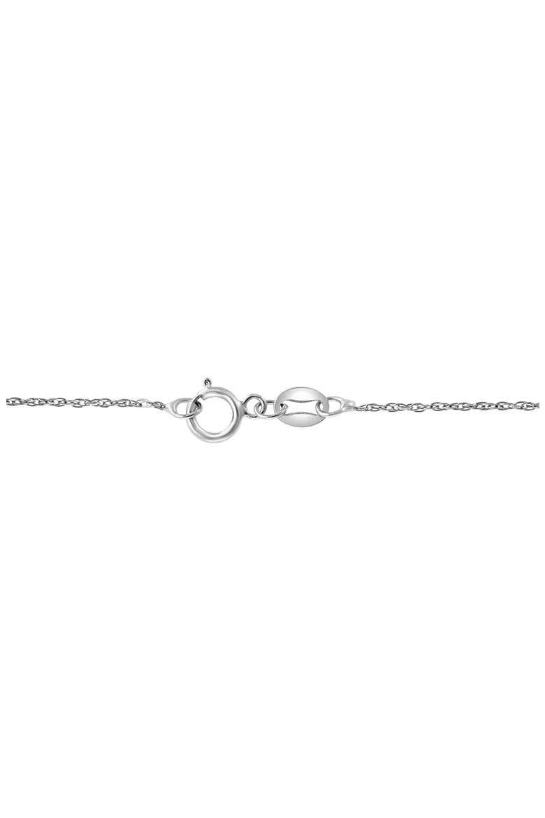 Sterling Silver Sapphire & Diamond Heart Pendant Necklace, Alternate, color, BLUE