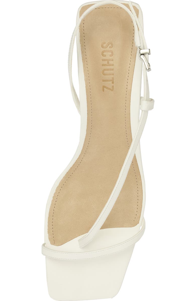 Schutz Heloise Block Heel Sandal, Alternate, color, White