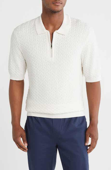 TRUTH Textured Quarter Zip Polo