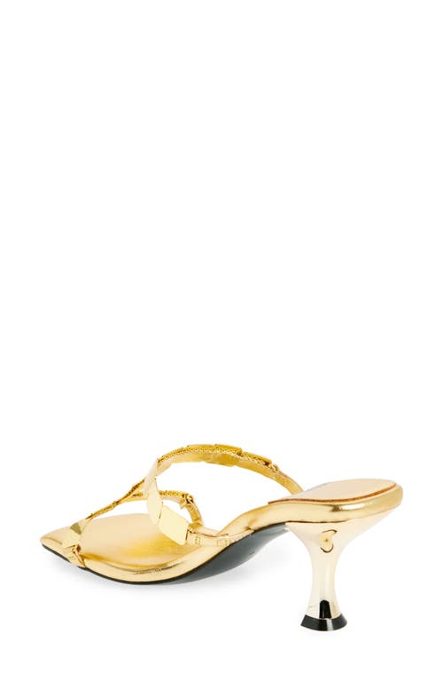 Jeffrey Campbell Astarte Slide Sandal In Gold Gold