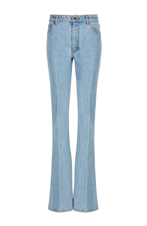 Balmain Denim High-waisted Jeans In Blue