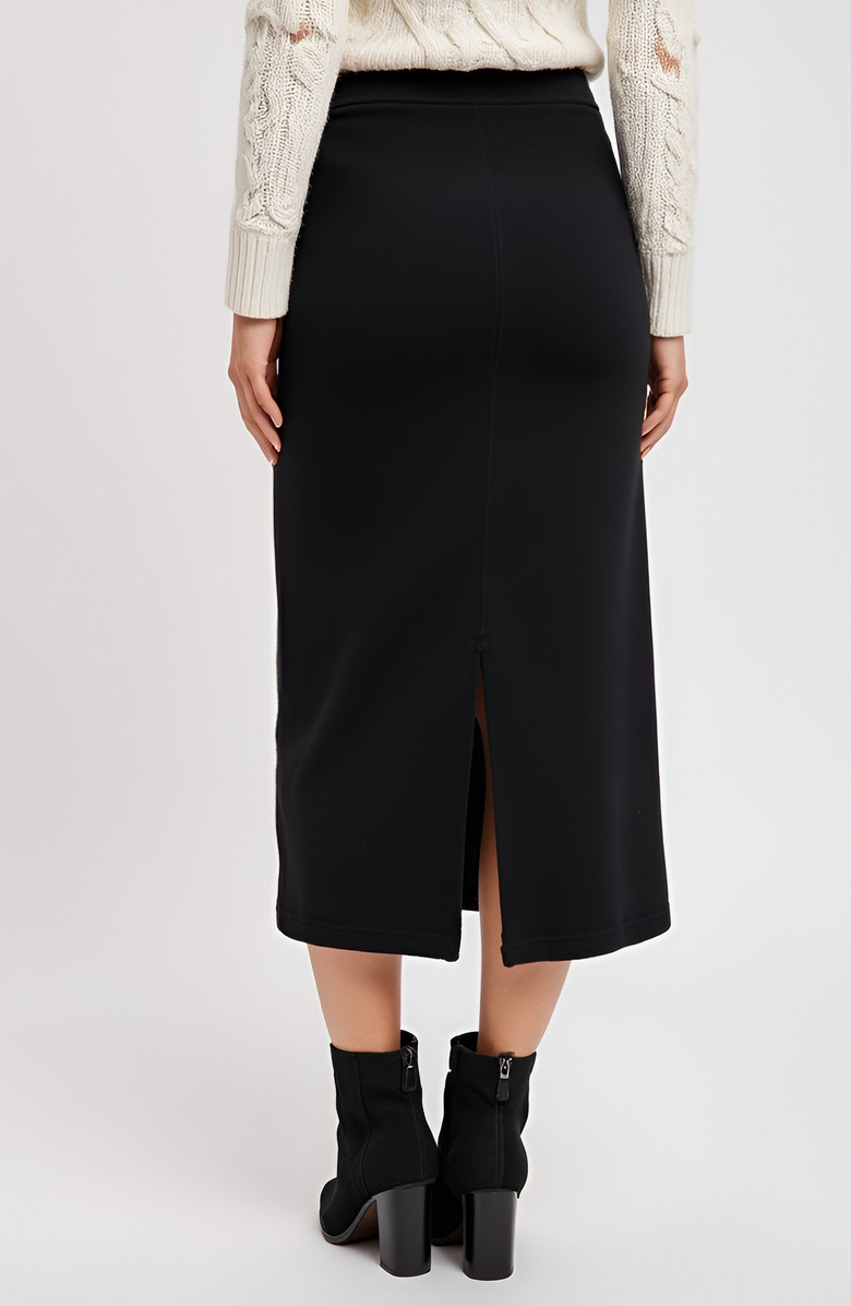 Modenaire Soft Stretch Knit Midi Skirt, Alternate, color, 
