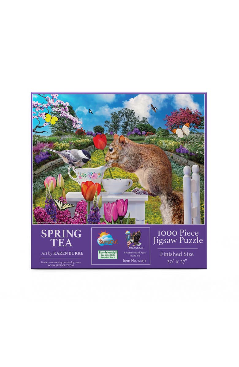 Sunsout Spring Tea 1000 piece Jigsaw Puzzle for Adults, Alternate, color, Multicolor