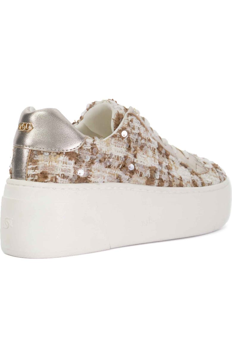 Dune London Episode 2 Platform Sneaker, Alternate, color, Brown-Fabric