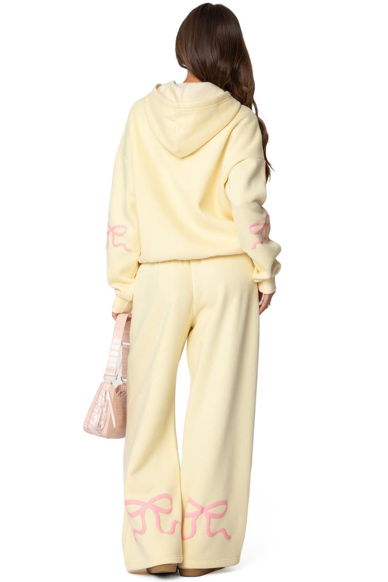 Bonney Bow Oversize Hoodie, Alternate, color, YELLOW