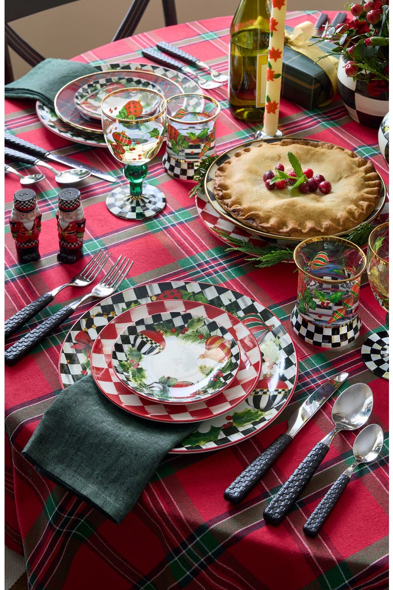 Deck the Halls Set of 4 Salad Plates, Alternate, color, MULTI