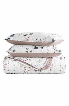 HOMESPUN Pattern Reversible Quilt & Sham Set