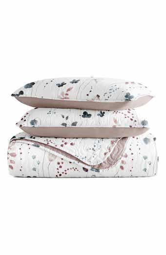 HOMESPUN Pattern Reversible Quilt & Sham Set