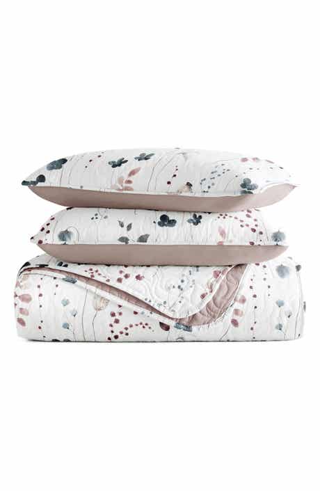 HOMESPUN Pattern Reversible Quilt & Sham Set