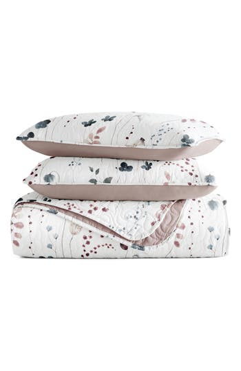 Homespun Pattern Reversible Quilt & Sham Set In Animal Print