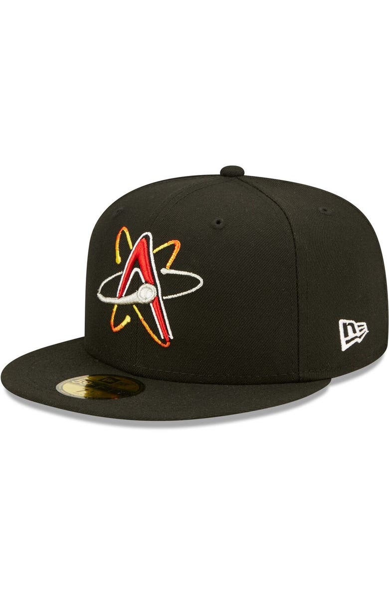 New Era Men's New Era Black Albuquerque Isotopes Authentic Collection 59FIFTY Fitted Hat, Main, color, Black