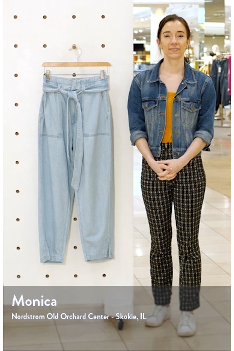 Renn Paperbag Waist Straight Leg Jeans video