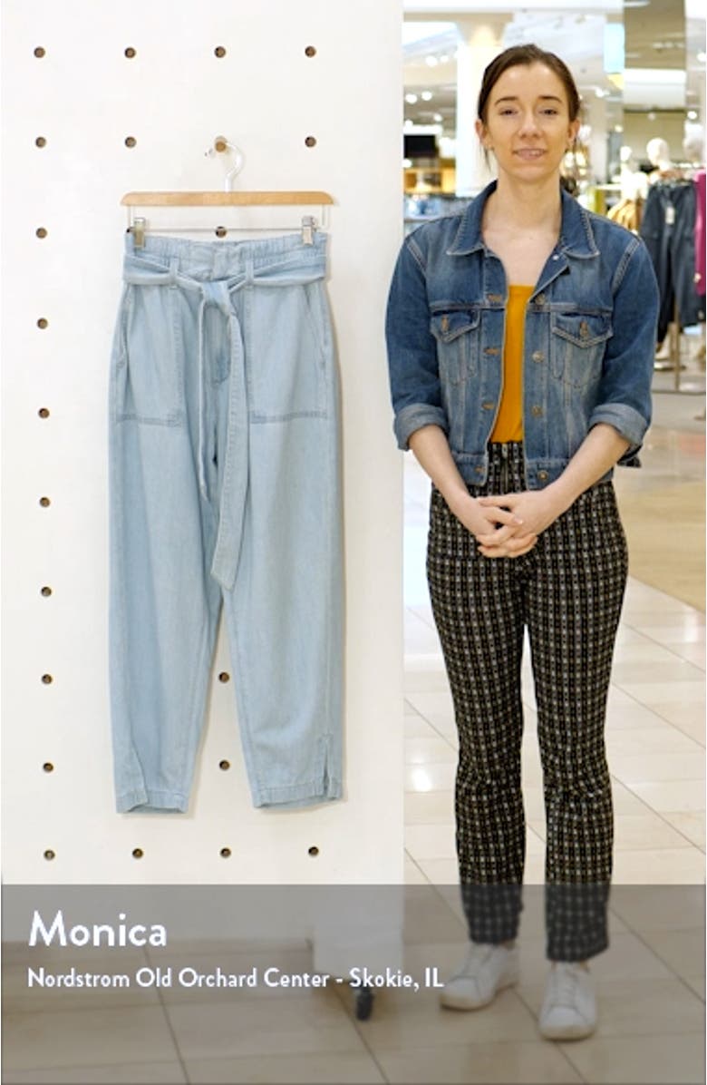 Renn Paperbag Waist Straight Leg Jeans, sales video thumbnail